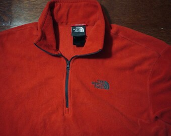 North Face brick red fleece men large