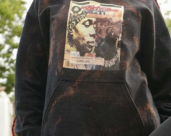 Black Panther comic splatter hoodie