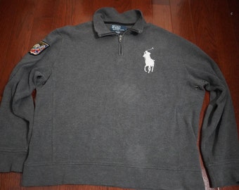 Vintage Ralph Lauren grey sweater men large