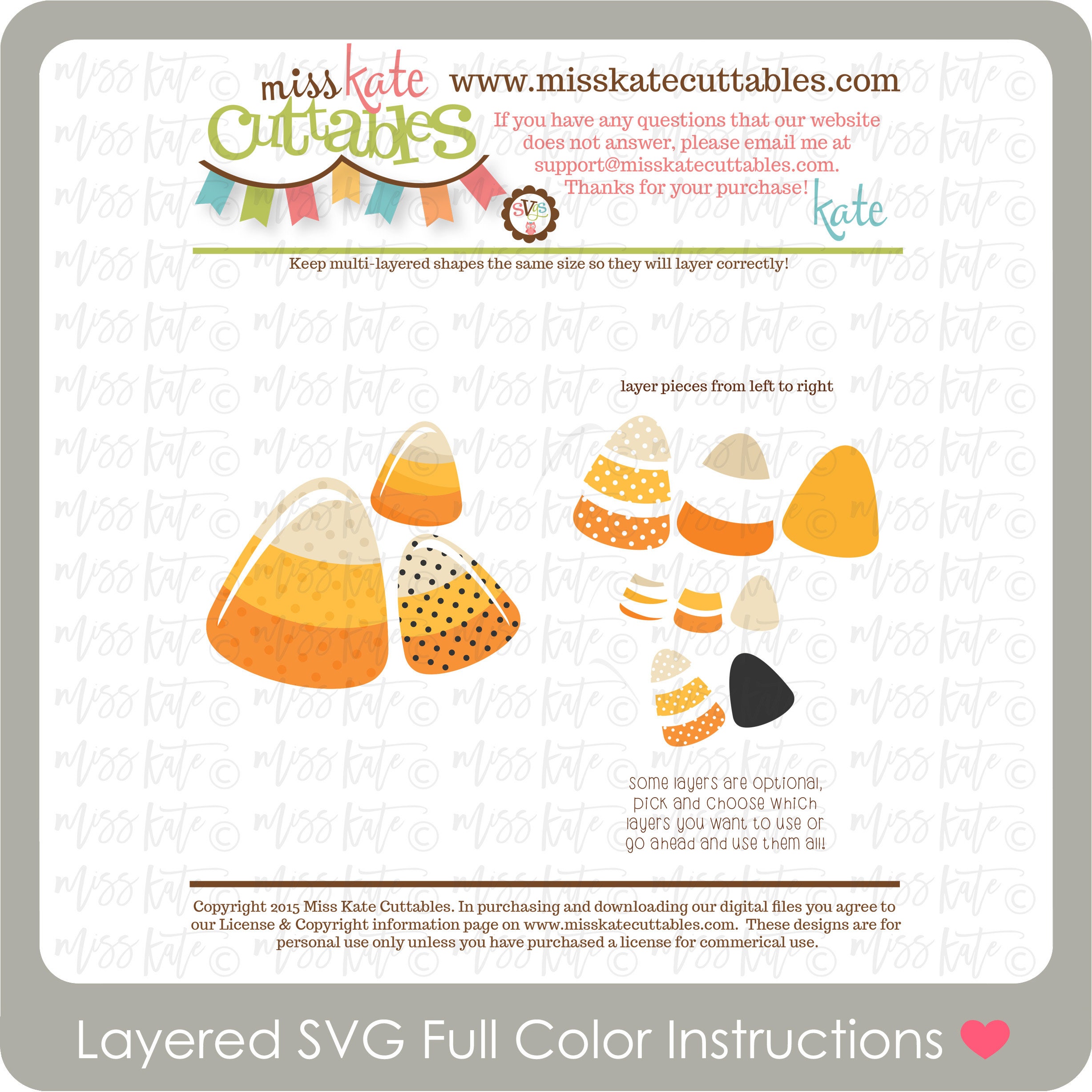 Candy Corn Set 2 SVG PNG JPG Files for Spooky Scary Candy Pumpkin ...