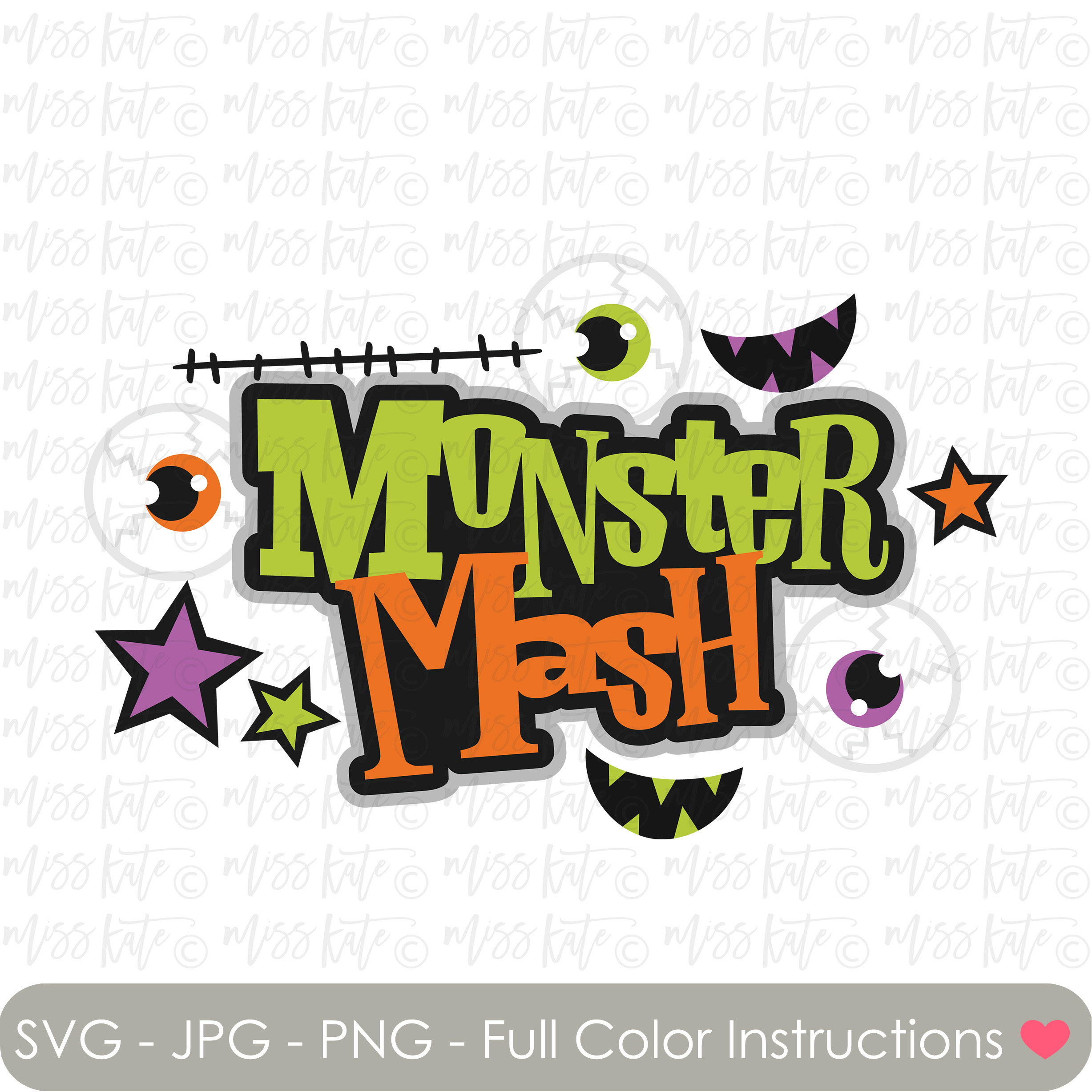 Monster Mash Halloween Etsy