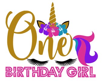 Download Unicorn birthday svg | Etsy