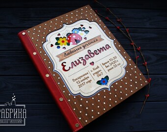 Download Free Baby Girl Album A4 Made Of Wood And Acrylic Personalized Mockup 40 Sheets With Individual Design Free Downloads 8 888 Logo Mockups PSD Mockup Template