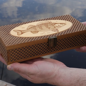 Custom Tackle Box, Fishing Gear Box, Fishing Gifts for Men, Unique Fishing  Gift, Fathers Day Gift, Gift for Him, Gift for Men, Wood Box 