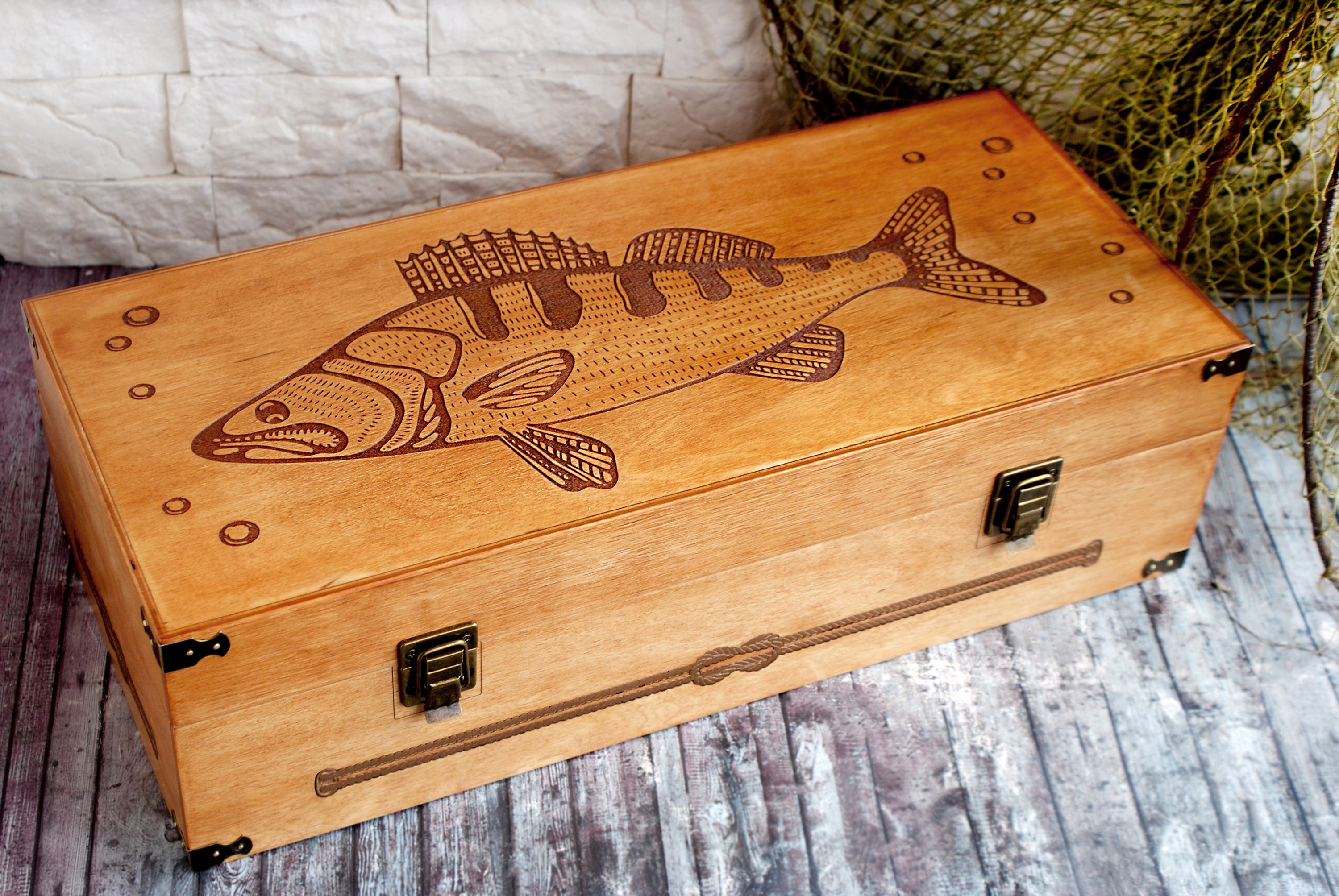 Wooden fishing tackle box - Made on a Glowforge - Glowforge Owners Forum
