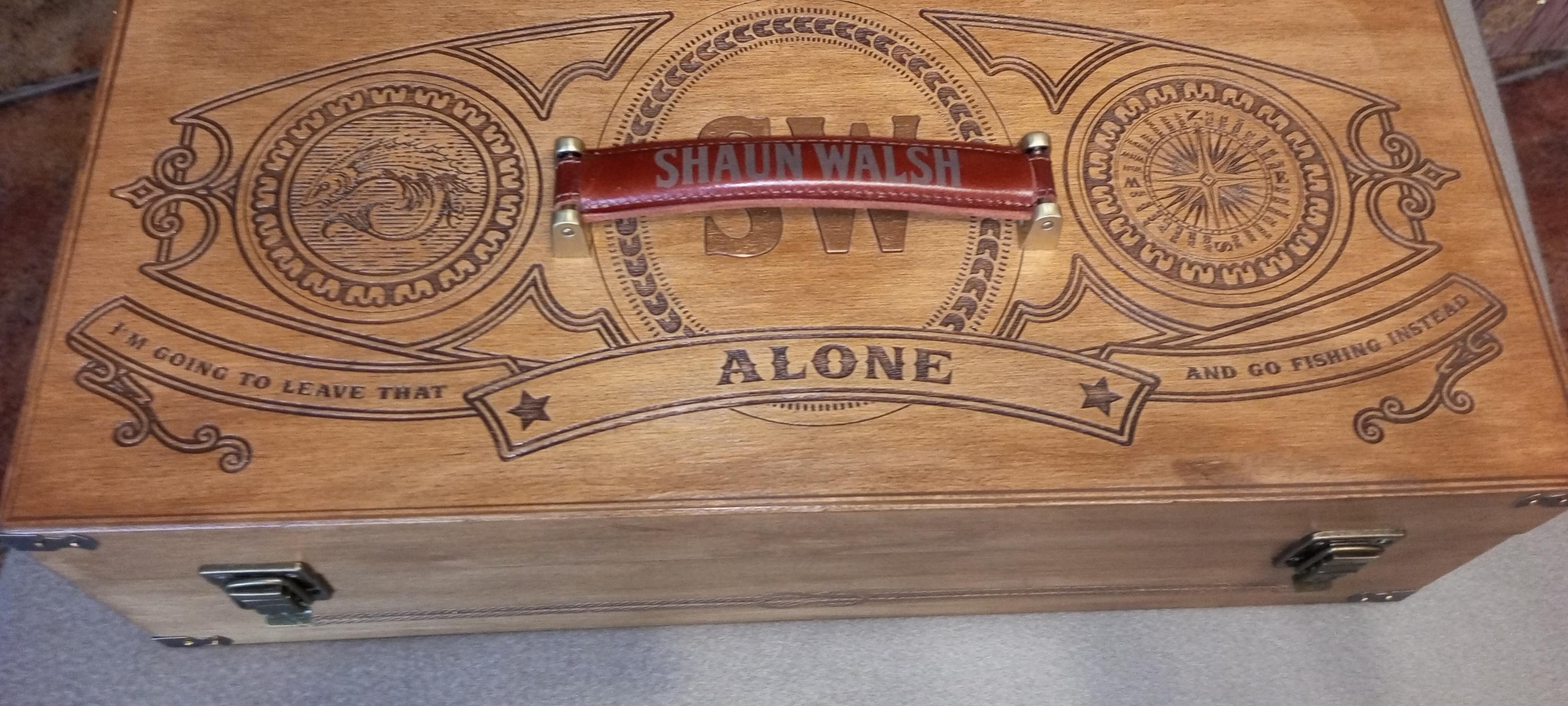 Custom Tackle Box, Wooden Box for Lure and Bait Storage, 
