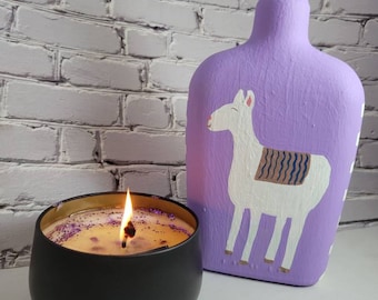 Purple Llama decorative bottle