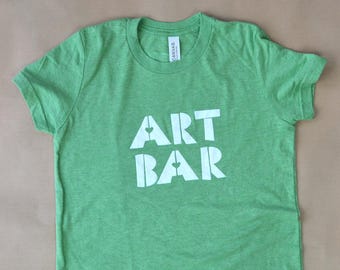 Art Bar Kids T-shirt - Tri-Blend, Siebdruck, Unisex - Artsy/Hipster Kids T-shirt