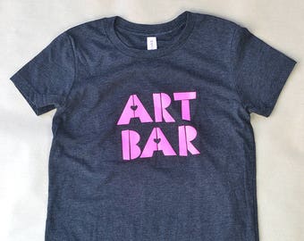 Art Bar Kids T-shirt - Tri-Blend, Siebdruck, Unisex - Artsy/Hipster Kids T-shirt