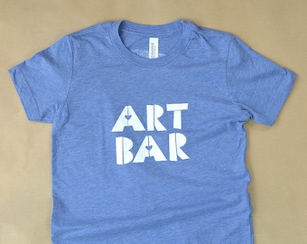 Art Bar Kids T-shirt - Tri-Blend, Siebdruck, Unisex - Artsy/Hipster Kids T-shirt