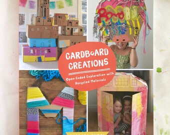 Cardboard Creations, book by Barbara Rucci, Signed & Personalized, Children's Art Book, Process Art Book, Recycled Art Book, Art Curriculum