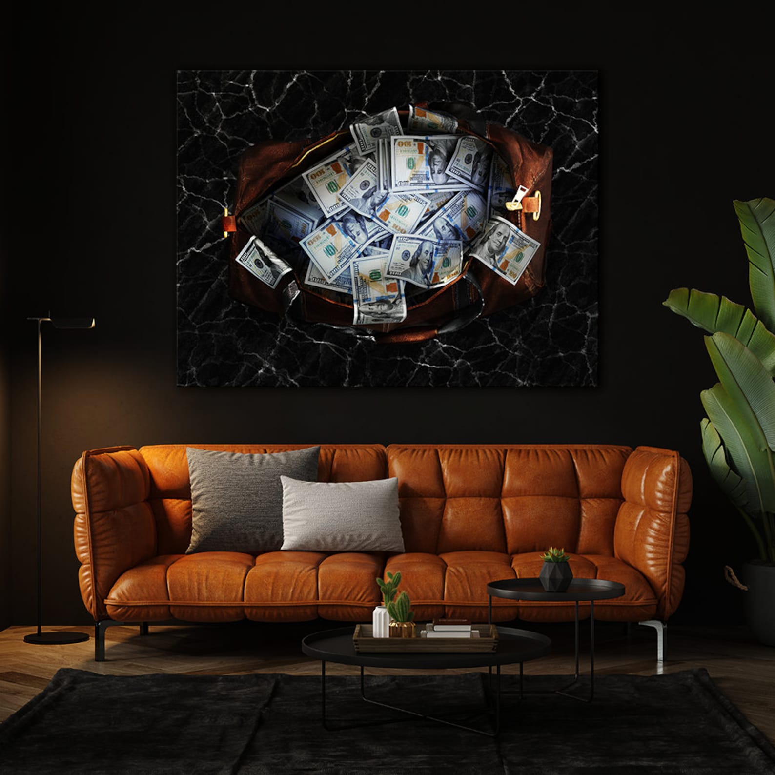 Bag of Cash Duffel Bag Full of Money 100 Dollar Bills Money Etsy