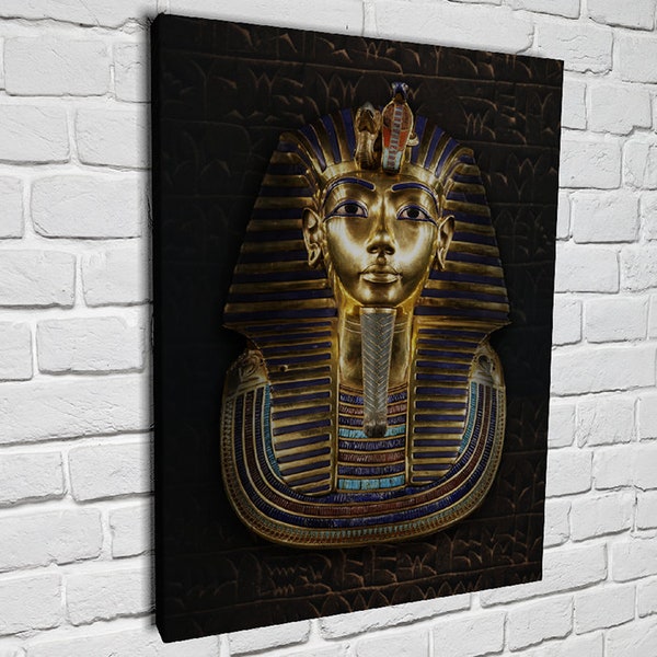 Roi Toutankhamon Egypte ancienne Pharaon Toile Imprimer Art Mural Décoration intérieure