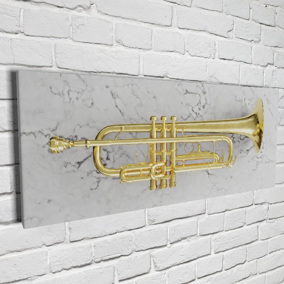 Haven band Meerdere Buy Trompet Gold Jazz Music Instrument Musician Art Canvas Wall Online in  India - Etsy