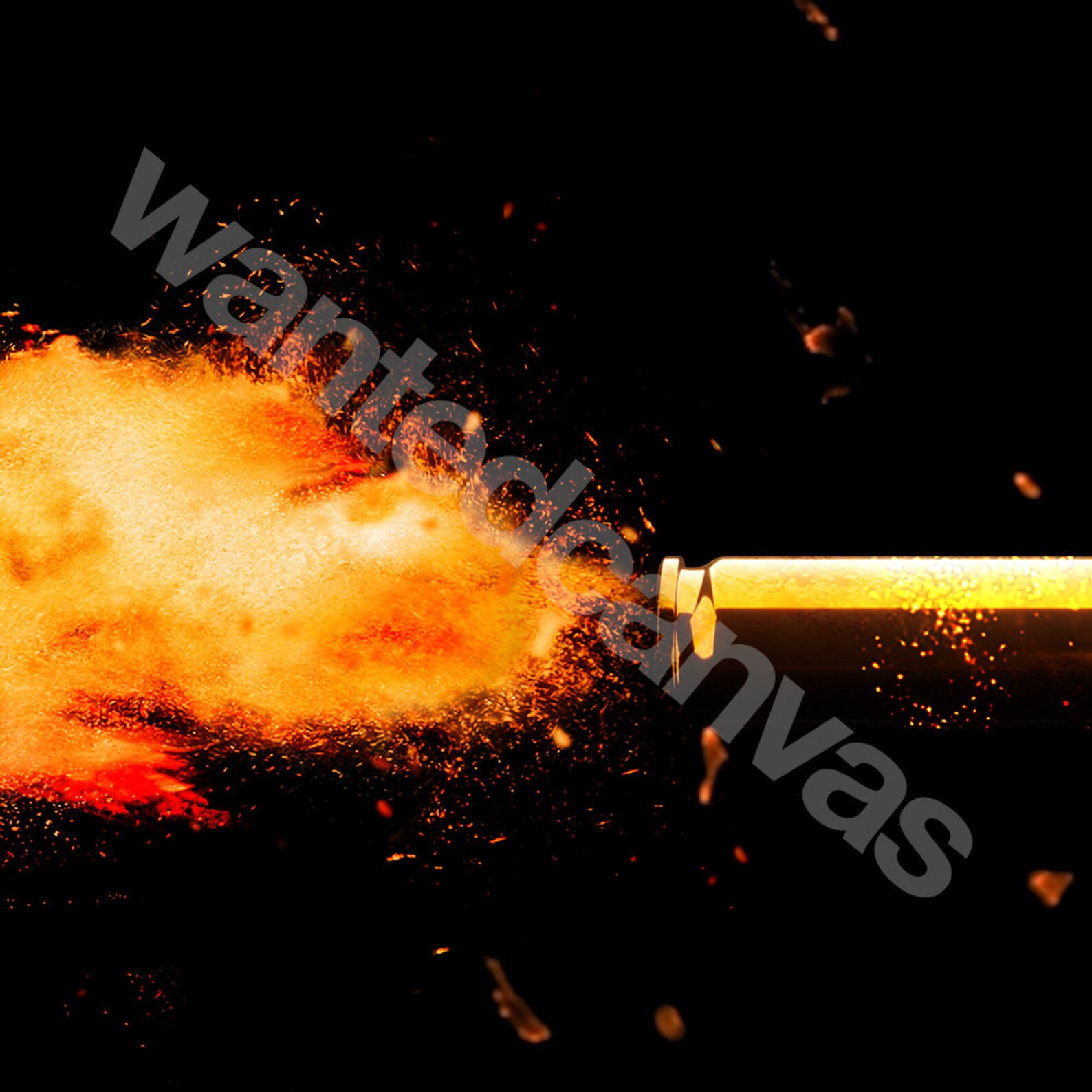 Bullet Explosion Firing Gun Pistol Military Weapon Painting Etsy