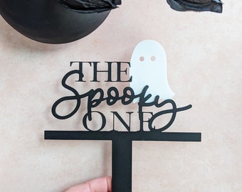 The Spooky ONE Cake Topper | Halloween Cake Topper | Ghost Cake Topper | First Birthday Cake Topper | Halloween Party Decor