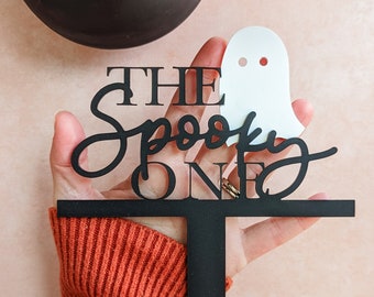 The Spooky ONE Cake Topper | Halloween Cake Topper | Ghost Cake Topper | First Birthday Cake Topper | Halloween Party Decor