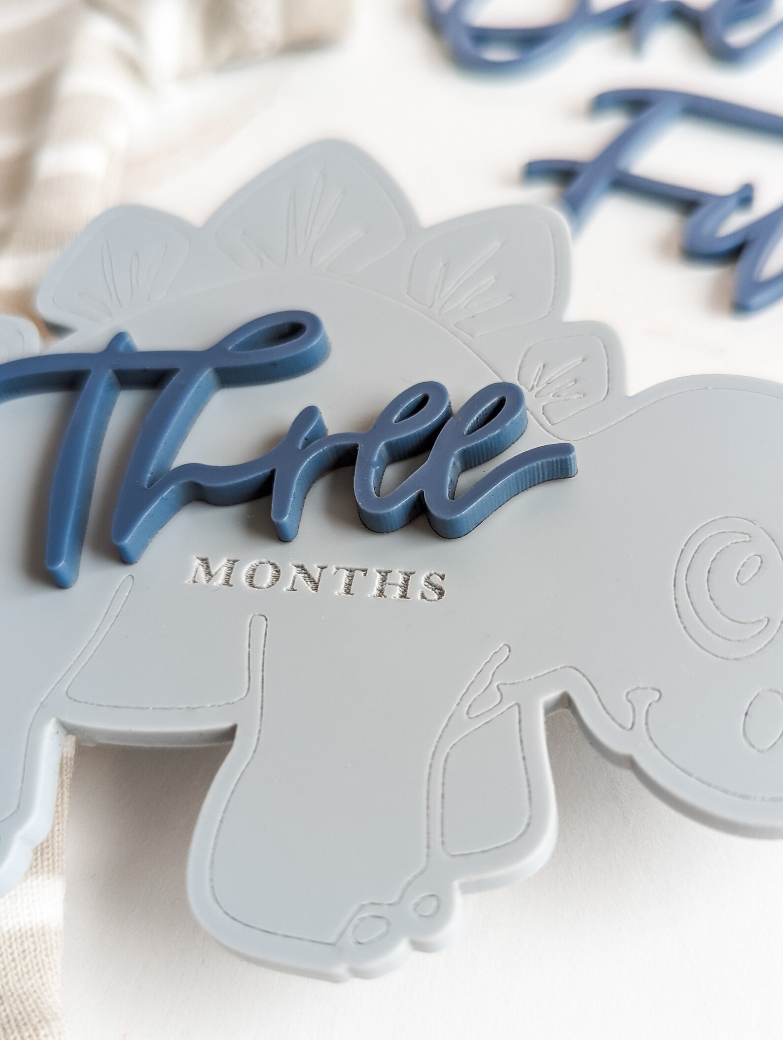 Modern Dinosaur Milestone Cards | Monthly Milestone Markers | Baby ...