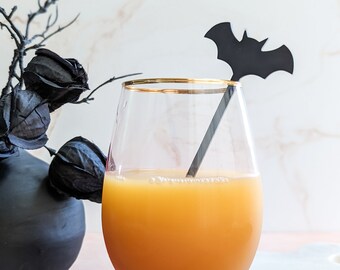 Halloween Cocktail Stirrers | Cocktail Stir Stick | Ghoul Squad Bachelorette Party | The Spooky One | Hocus Pocus Party | SET of 8