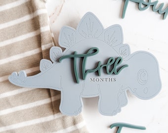 Modern Dinosaur Milestone Cards | Monthly Milestone Markers | Baby Monthly Marker | Boy Milestone Card | Baby Shower Gift | Photo Prop