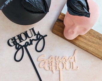 Halloween Cocktail Stirrers | Cocktail Stir Stick | Ghoul Gang Bachelorette Party | Squad Ghoul Party | Halloween Party Décor | SET of 8