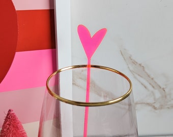 Galentines Cocktail Stirrers | Cocktail Stir Stick | Galentines Brunch Décor | Valentines Party Décor | SET of 10