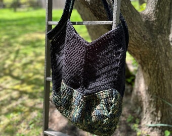 Handmade Crochet Market Bag - Eco-Friendly Tote - Reusable Shopping Bag - Sustainable Crochet Bag - Handcrafted Mesh Bag