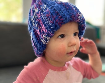 KIDS/Child - Warm and Cozy Crochet Beanie – Handmade Winter Hat - Trendy Fashion Accessory
