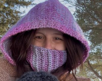 Nor'easter Schoodie Crochet Pattern PDF | Made to Measure Hood +Scarf Pattern