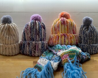 LIMITED AVAILABILITY - Winter Apparel Pattern Bundle - DIY Crochet Hat, Scarf, Headband - Step-by-Step Instructions - Instant Download