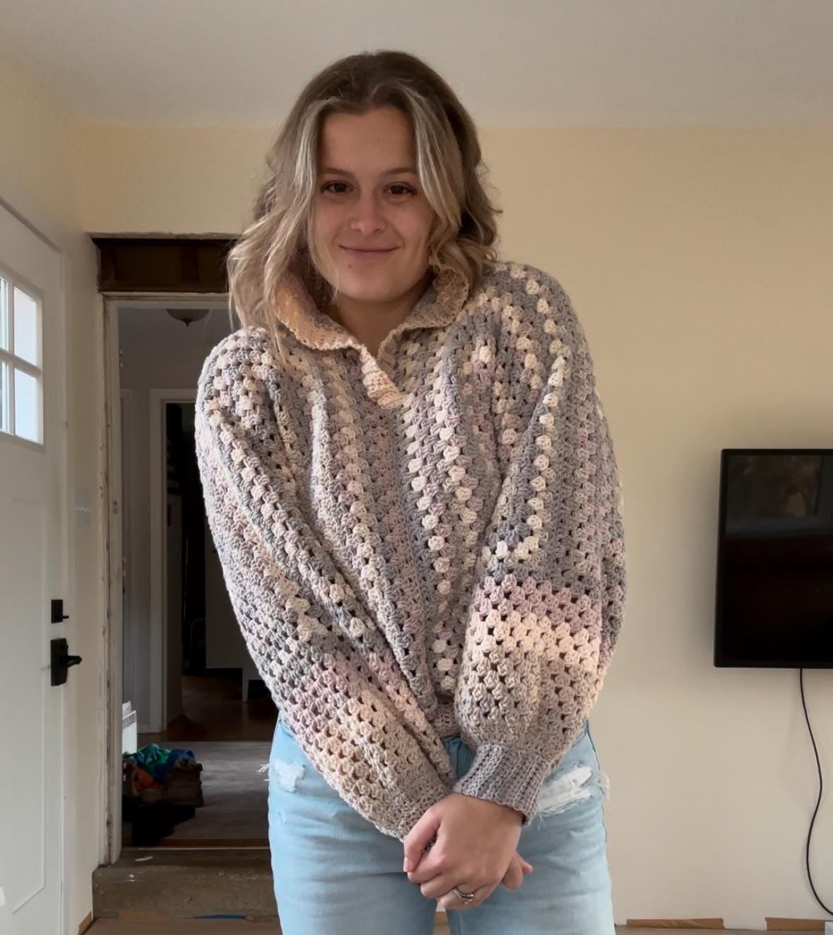 39 Hexi Cardigan Crochet Pattern: Enhance Your Skills with Unique Designs 5 Granny Pullover Crochet Sweater