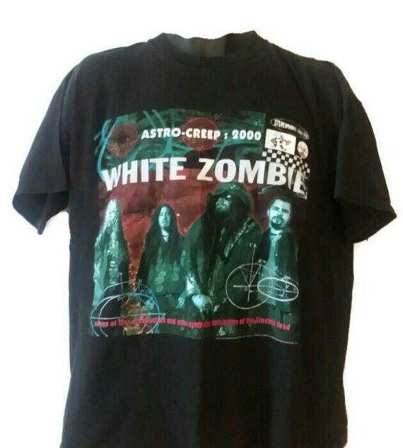 vintage white zombie shirt