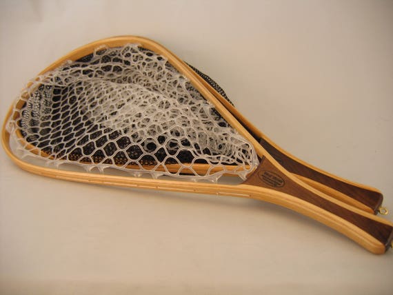 Fly Fishing Landing Net Horserace Model Fine Wood Handcrafted in