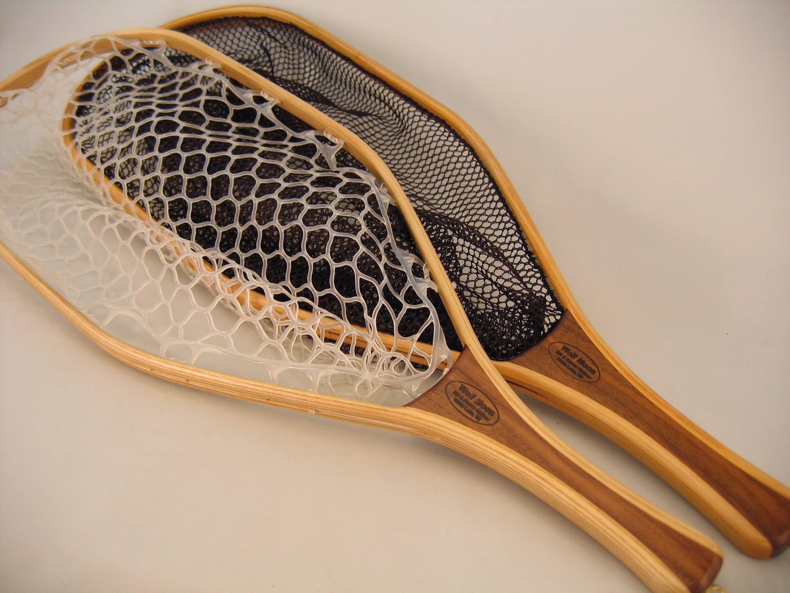 Fly Fishing Landing Net Lariat Model Fine Wood Handcrafted in