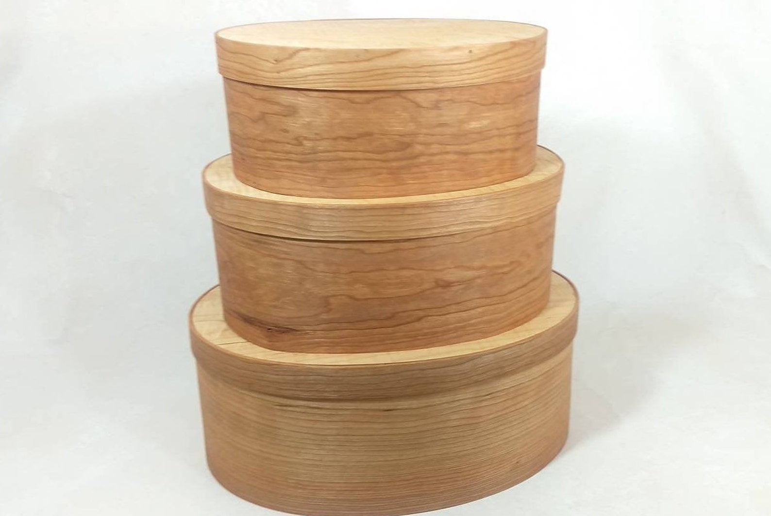 Shaker Oval Nesting Boxes Conjunto de 3 contenedores de | Etsy