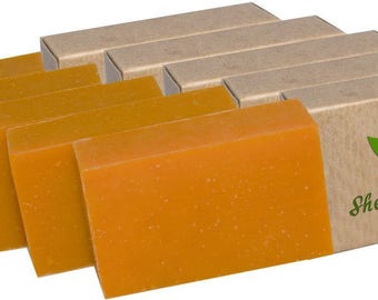 Certified Organic Sheer Organix Rejuvenative Herbal Soap Handmade in the USA, 4 oz. / 113g, Citrus Lavender (5 Pack)