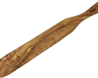 AramediA Olive Wood Crepe Spatula 14&quot; Decorative And Cooking Utensil made and  carved By Artisans.