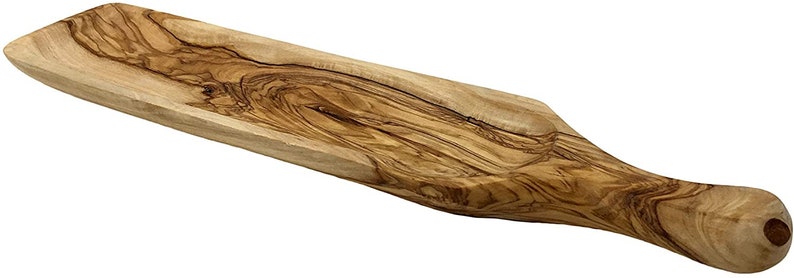 Handmade Olive Wood Serving Tray, Charcuterie Platter Cheese Board, Handmade and Hand Carved by Artisans – Dimensions: 14 x 3.25 (Inch)