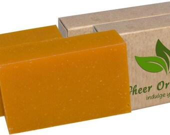 Certified Organic Sheer Organix Rejuvenative Herbal Soap Handmade in the USA, 4 oz. / 113g, Citrus Lavender (2 Pack)