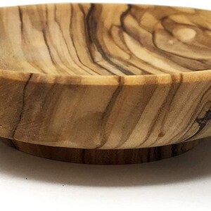 AramediA Olive Wood Handcrafted by Artisans Round Bowl for Serving Candy, Nuts  or Decor for Any Occasion  15.24 x 5.08 ( cm ) - 6 x 2 (In)
