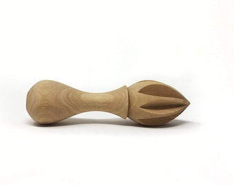 AramediA Olive Wood Citrus Lemon, Lime, and Orange Handmade Reamer Juicer Squeezer