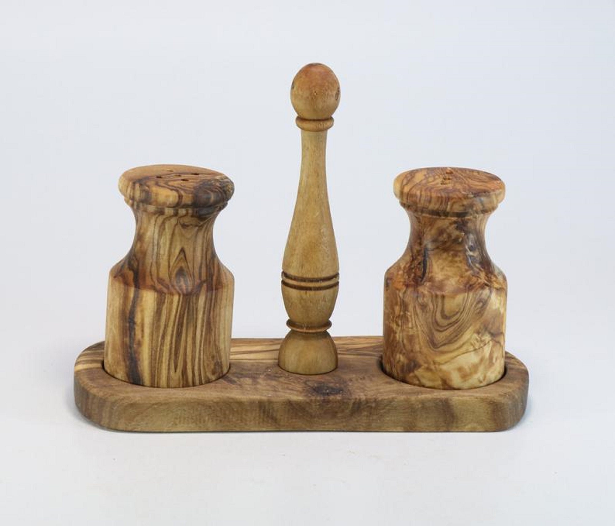 Aramedia Wooden Olive Wood Salt and Pepper Shakers Set With Etsy UK