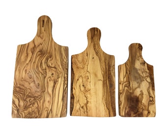 AramediA Set of 3 made Olive Wood Boards tunisian icrafts,Fair Trade,Organic gift.