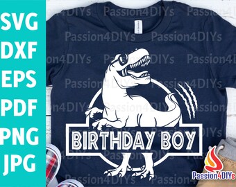 Download Birthday Dinosaur Svg Etsy