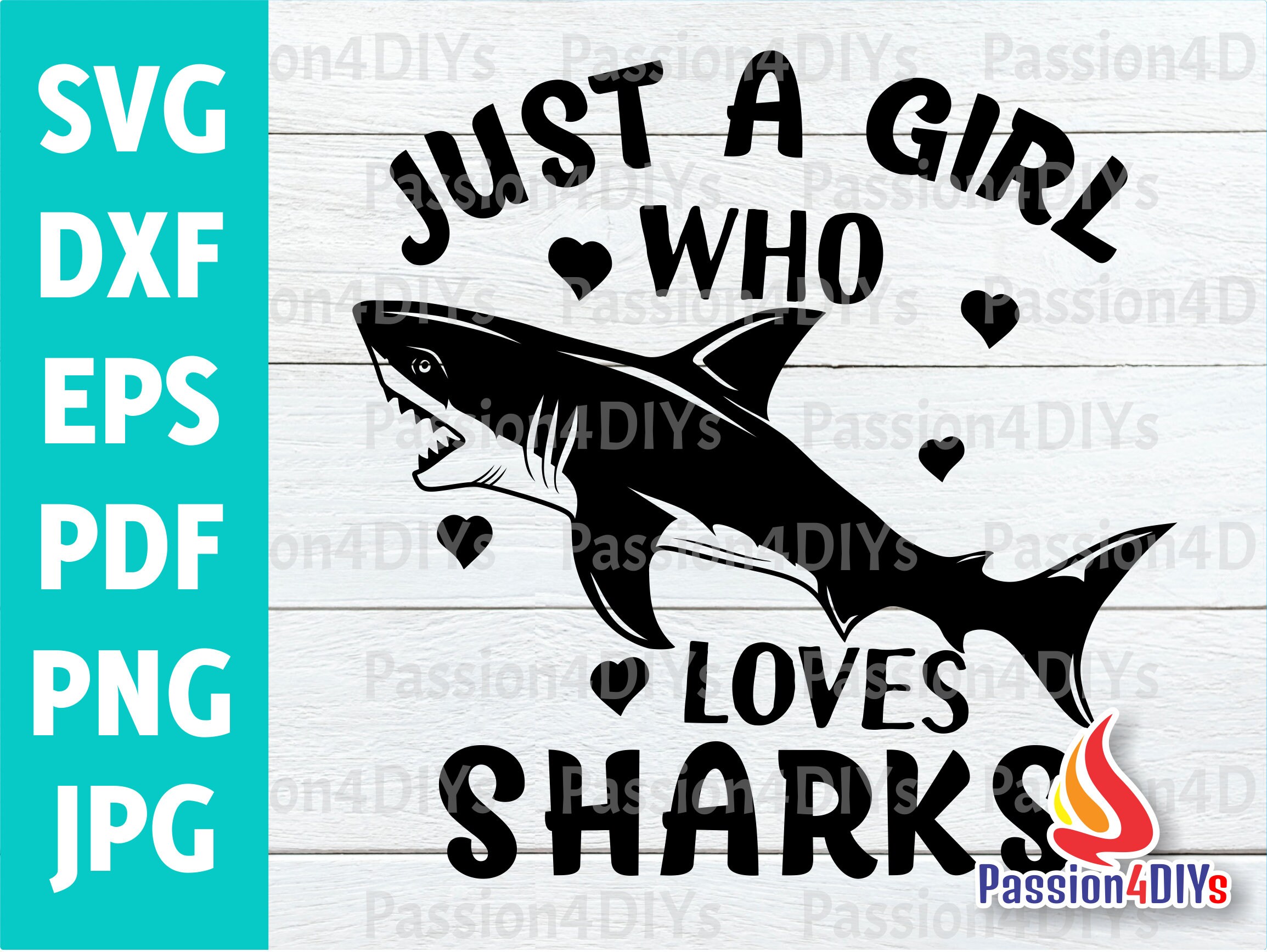 DesignEclipse Girl Who Loves Sharks Shirt * Beach Party Ocean Life Summer Vacation Gift Tshirt