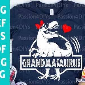 Oma Saurus svg, T-Rex Dinosaurier svg, Großmutter Grammy Nana svg, Rex-Shirt-Design, Dino Clipart Pdf Eps Png Cut Dateien Silhouette Cricut