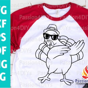 Pavo dando golpecitos Svg, Diseño de camiseta de pavo dando golpecitos, Día de Acción de Gracias Svg, Gobble Gobble Svg, Silueta de pavo divertida Svg Pdf Eps Png Cricut