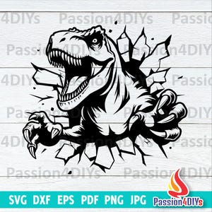 T-Rex-Svg, T-Rex-Kratz-Svg, Dinosaurier-Tyrannosaurus-Shirt-Design Clipart, Dinosaurier-Dino-Kratz-Geburtstag-T-Rex Cut-Dateien Cricut Silhouette