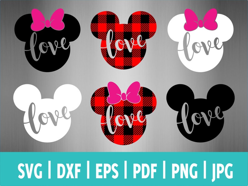 Download Disney Valentine SVG Mickey Valentine SVG Minnie Valentine ...
