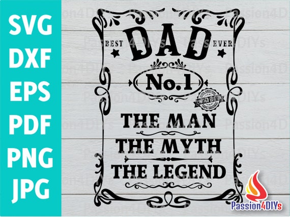 Download Fathers Day Svg Dad The Man The Myth The Legend Svg Dad Svg Etsy